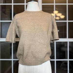 H&M Women's Tan Crew Neck Sweater
